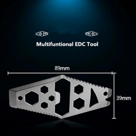 Multifunctional Bottle Opener Saw Crowbar Hex Wrench Spanner Cutter Key Ring EDC Tool Multifunctional Bottle Opener Saw Crowbar Hex Wrench Spanner Cutter Key Ring EDC Tool