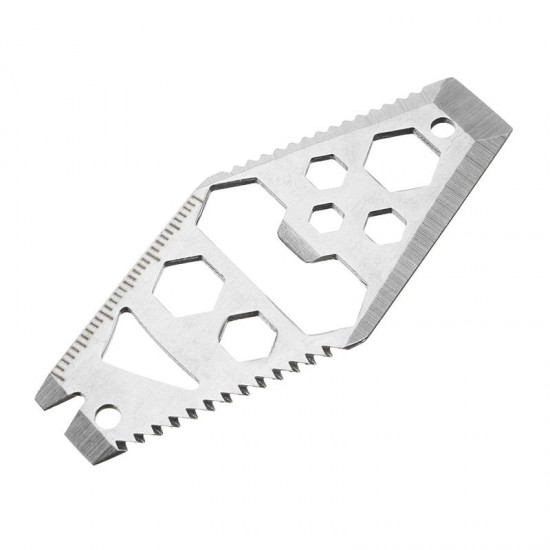 Multifunctional Bottle Opener Saw Crowbar Hex Wrench Spanner Cutter Key Ring EDC Tool Multifunctional Bottle Opener Saw Crowbar Hex Wrench Spanner Cutter Key Ring EDC Tool