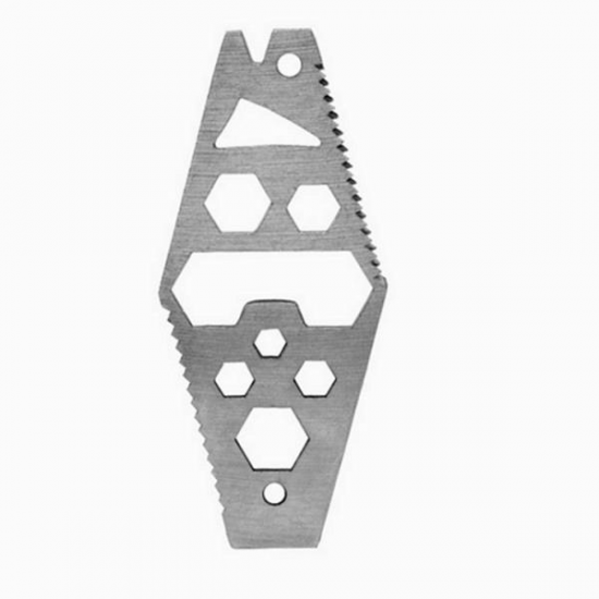 Multifunctional Bottle Opener Saw Crowbar Hex Wrench Spanner Cutter Key Ring EDC Tool Multifunctional Bottle Opener Saw Crowbar Hex Wrench Spanner Cutter Key Ring EDC Tool