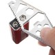 Multifunctional Bottle Opener Saw Crowbar Hex Wrench Spanner Cutter Key Ring EDC Tool