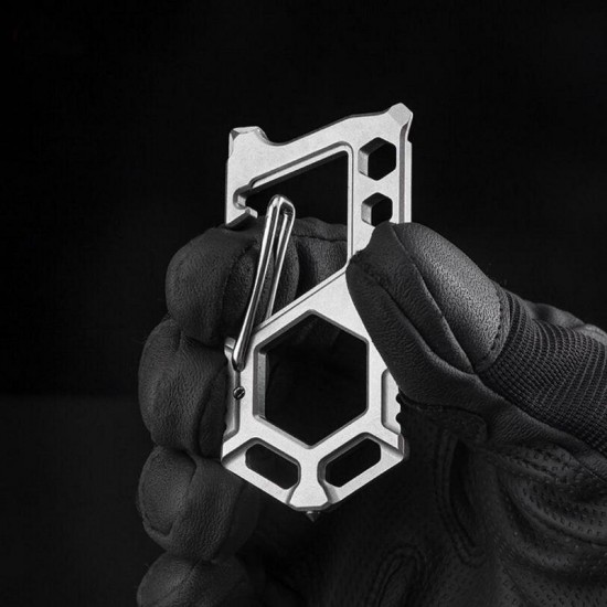 Multifunctional Quick Hanging Buckle EDC Mini Protable Bottle Opener Wrench Keychain Multifunctional Quick Hanging Buckle EDC Mini Protable Bottle Opener Wrench Keychain