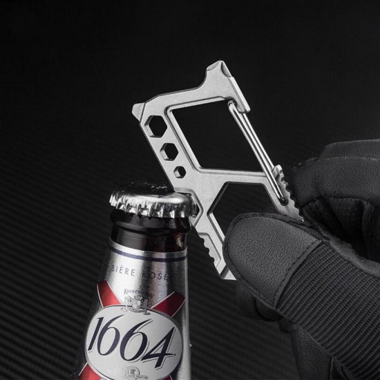 Multifunctional Quick Hanging Buckle EDC Mini Protable Bottle Opener Wrench Keychain Multifunctional Quick Hanging Buckle EDC Mini Protable Bottle Opener Wrench Keychain