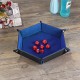 Multisided Dices Set Holder Polyhedral Dices Blue PU Leather Tray for RPG Multisided Dices Set Holder Polyhedral Dices Blue PU Leather Tray for RPG