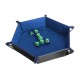 Multisided Dices Set Holder Polyhedral Dices Blue PU Leather Tray for RPG Multisided Dices Set Holder Polyhedral Dices Blue PU Leather Tray for RPG