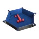 Multisided Dices Set Holder Polyhedral Dices Blue PU Leather Tray for RPG Multisided Dices Set Holder Polyhedral Dices Blue PU Leather Tray for RPG