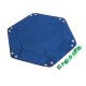 Multisided Dices Set Holder Polyhedral Dices Blue PU Leather Tray for RPG Multisided Dices Set Holder Polyhedral Dices Blue PU Leather Tray for RPG
