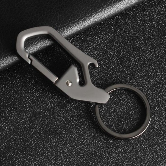 Zinc Alloy Men's Keychain EDC Multi-functional Bottle Opener Keychain