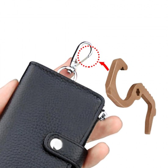 Non-Contact EDC Door Opener Handheld Keychain Tool Elevator Button Opener