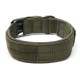 Nylon Tactical Dog Collar Military Adjustable Training Dog Collar with Metal D Ring Buckle L Size