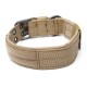 Nylon Tactical Dog Collar Military Adjustable Training Dog Collar with Metal D Ring Buckle M Size Nylon Tactical Dog Collar Military Adjustable Training Dog Collar with Metal D Ring Buckle M Size