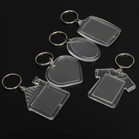 Photos Pictures Blank Key Ring Duplex Keychain