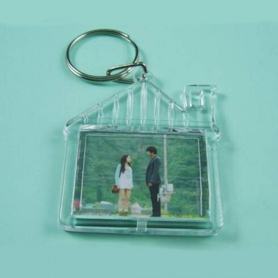 Photos Pictures Blank Key Ring Duplex Keychain