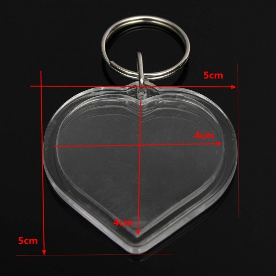 Photos Pictures Blank Key Ring Duplex Keychain