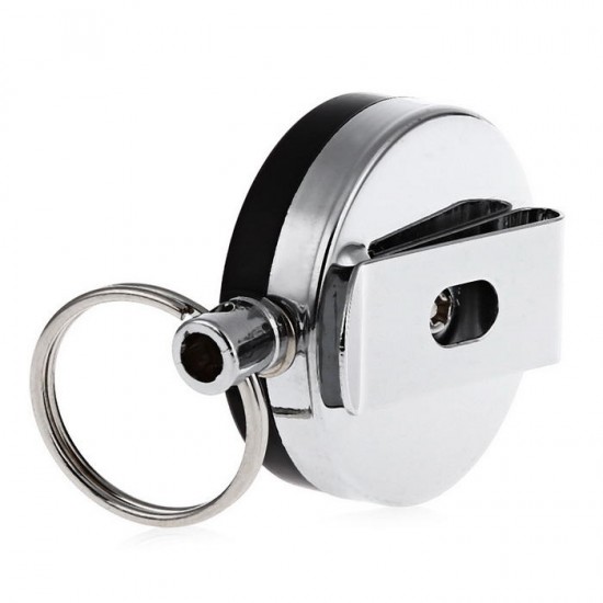 Plastic Tool Belt Retractable Key Recoil Ring Pull Chain Clip ID Card Holder Plastic Tool Belt Retractable Key Recoil Ring Pull Chain Clip ID Card Holder