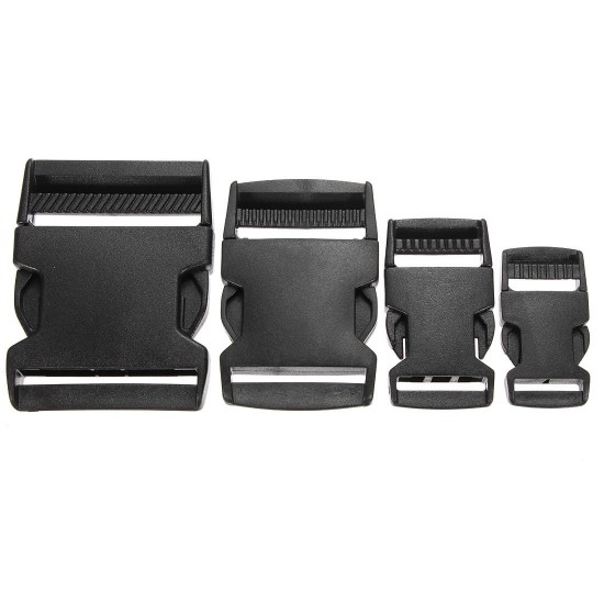 Plastic Webbing Strap Side Release Buckle Black Plastic Webbing Strap Side Release Buckle Black