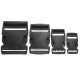 Plastic Webbing Strap Side Release Buckle Black Plastic Webbing Strap Side Release Buckle Black