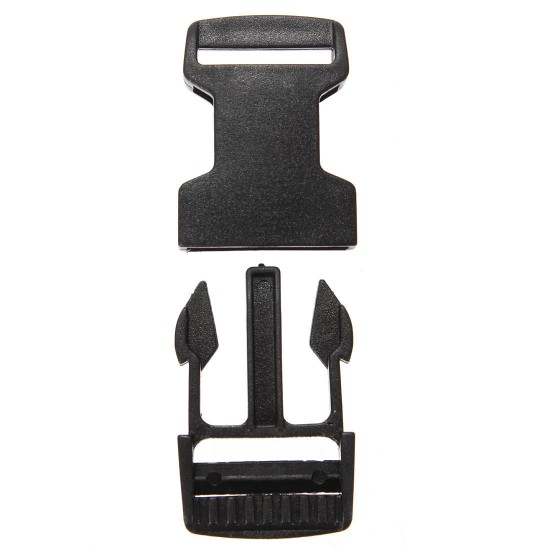 Plastic Webbing Strap Side Release Buckle Black