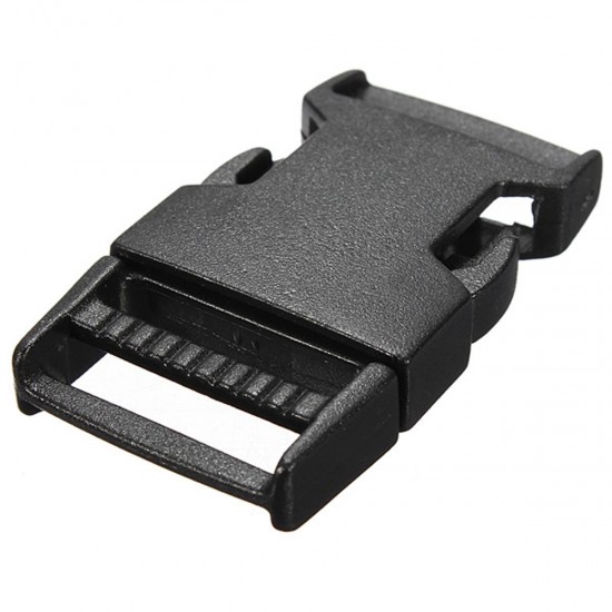 Plastic Webbing Strap Side Release Buckle Black Plastic Webbing Strap Side Release Buckle Black