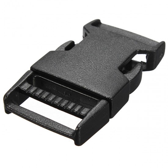 Plastic Webbing Strap Side Release Buckle Black