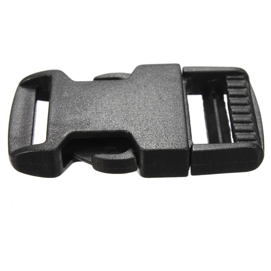Plastic Webbing Strap Side Release Buckle Black Plastic Webbing Strap Side Release Buckle Black