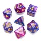 Polyhedral Dice Purple & Blue 7 Piece D & D RPG MTG Party Game Toy Set Polyhedral Dice Purple & Blue 7 Piece D & D RPG MTG Party Game Toy Set