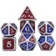 Polyhedral Dices Metal Dice Set Role Playing Dragon Table Game With Cloth Bag Bar Party Game Dice