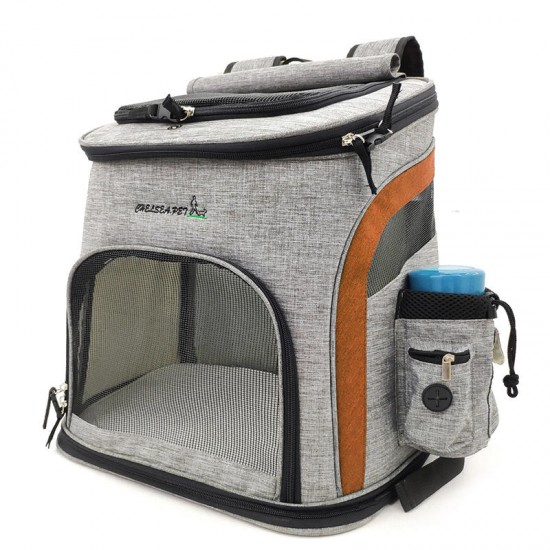 Portable Breathable Mesh Head Dog Cat Carrier Backpack Double Shoulder Bag Pet Accessories For Outdoor Travel Portable Breathable Mesh Head Dog Cat Carrier Backpack Double Shoulder Bag Pet Accessories For Outdoor Travel