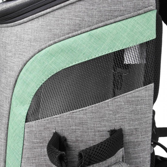 Portable Breathable Mesh Head Dog Cat Carrier Backpack Double Shoulder Bag Pet Accessories For Outdoor Travel