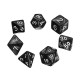 Portable Fold PU Leather with 7 Polyhedral Dice for Tabletop Dice Games