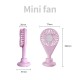 Portable Handheld Fan Mini Usb Charging Fan Night Light Mute Strong Wind Cooling Fan
