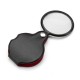 Portable Rotatable Mini Folding Glass Lens Cortical Pocket Leather Handle Magnifying Glass Magnifier
