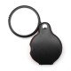 Portable Rotatable Mini Folding Glass Lens Cortical Pocket Leather Handle Magnifying Glass Magnifier
