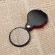 Portable Rotatable Mini Folding Glass Lens Cortical Pocket Leather Handle Magnifying Glass Magnifier