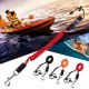 Portable Safety Kayak Canoe Boat Paddle Leash Elastic Fishing Rod Coiled Lanyard Tie Rope