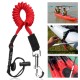 Portable Safety Kayak Canoe Boat Paddle Leash Elastic Fishing Rod Coiled Lanyard Tie Rope