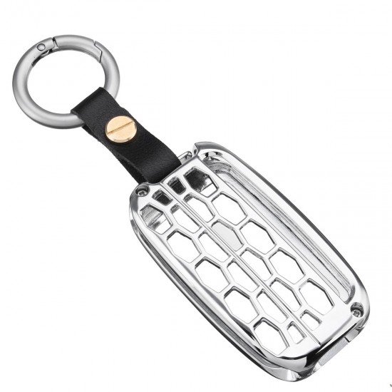 Remote Key Case Shell Holder Aluminum Alloy For Car Key with Keychain