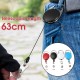 Retractable Reel Keyring Clip Retractable Carabiner Recoil Key Ring Key Chain ID Card Holder Holder