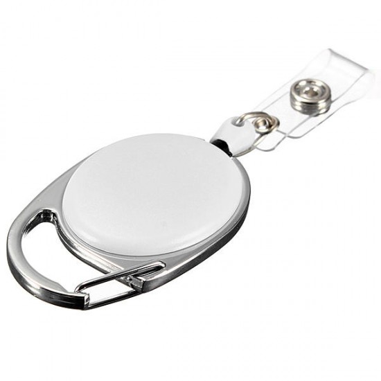 Retractable Reel Keyring Clip Retractable Carabiner Recoil Key Ring Key Chain ID Card Holder Holder Retractable Reel Keyring Clip Retractable Carabiner Recoil Key Ring Key Chain ID Card Holder Holder