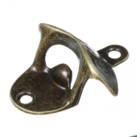 Retro Bronze Wall-mounted Bottle Opener Wall Mounted Opener Retro Bronze Wall-mounted Bottle Opener Wall Mounted Opener
