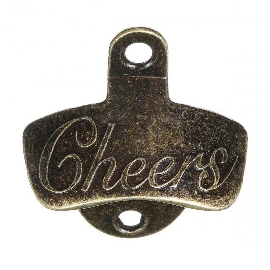 Retro Bronze Wall-mounted Bottle Opener Wall Mounted Opener Retro Bronze Wall-mounted Bottle Opener Wall Mounted Opener