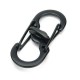 S Shape Plastic Steel Anti Theft Carabiner Keychain Hook Clip EDC Tool