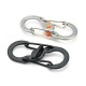 S Shape Plastic Steel Anti Theft Carabiner Keychain Hook Clip EDC Tool S Shape Plastic Steel Anti Theft Carabiner Keychain Hook Clip EDC Tool