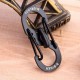 S Shape Plastic Steel Anti Theft Carabiner Keychain Hook Clip EDC Tool S Shape Plastic Steel Anti Theft Carabiner Keychain Hook Clip EDC Tool