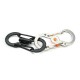 S Shape Plastic Steel Anti Theft Carabiner Keychain Hook Clip EDC Tool S Shape Plastic Steel Anti Theft Carabiner Keychain Hook Clip EDC Tool