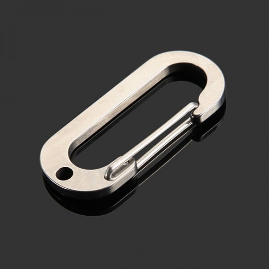 SK010D Number Zero Stainless Steel Carabiner Tool Key Chain Lucky