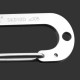 SK010D Number Zero Stainless Steel Carabiner Tool Key Chain Lucky