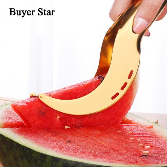 [Shaking sound explosion models] stainless steel watermelon cutting artifact high-grade watermelon splitter European and American wind watermelon clip Cutter