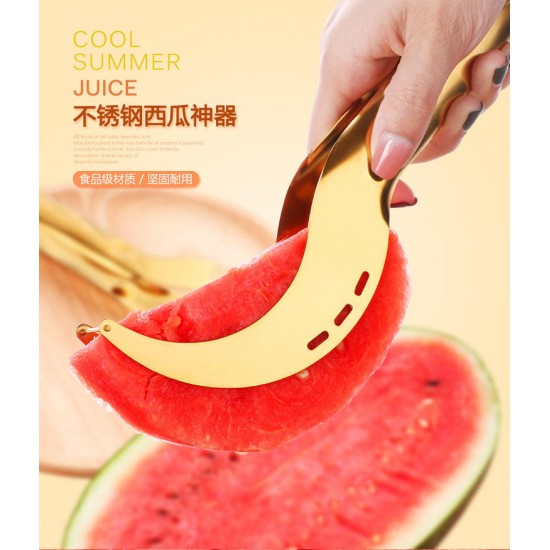 [Shaking sound explosion models] stainless steel watermelon cutting artifact high-grade watermelon splitter European and American wind watermelon clip Cutter