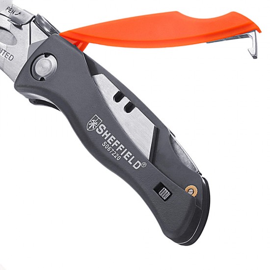 S067220 Folding Utility Cutter Multifunctional Pocket Camping Heavy Duty Cutter S067220 Folding Utility Cutter Multifunctional Pocket Camping Heavy Duty Cutter