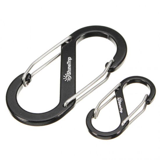 EDC S Shape Type Buckle Double Gated Carabiner Key Ring Clip Hook EDC S Shape Type Buckle Double Gated Carabiner Key Ring Clip Hook